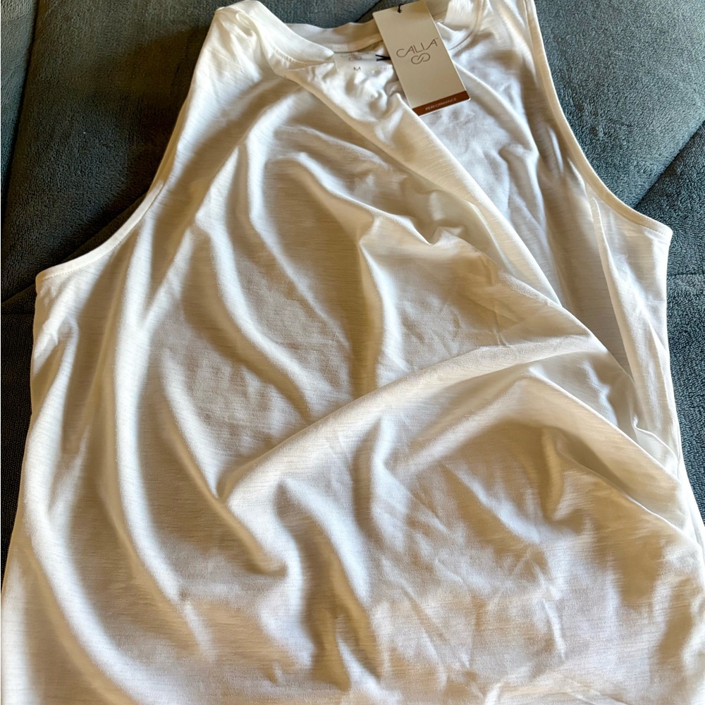 CALIA by Carrie Underwood Soft White Tank Top